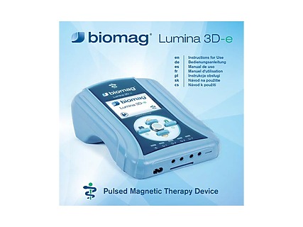 Instrucciones de uso de la magnetoterapia Biomag Lumina - parte posterior